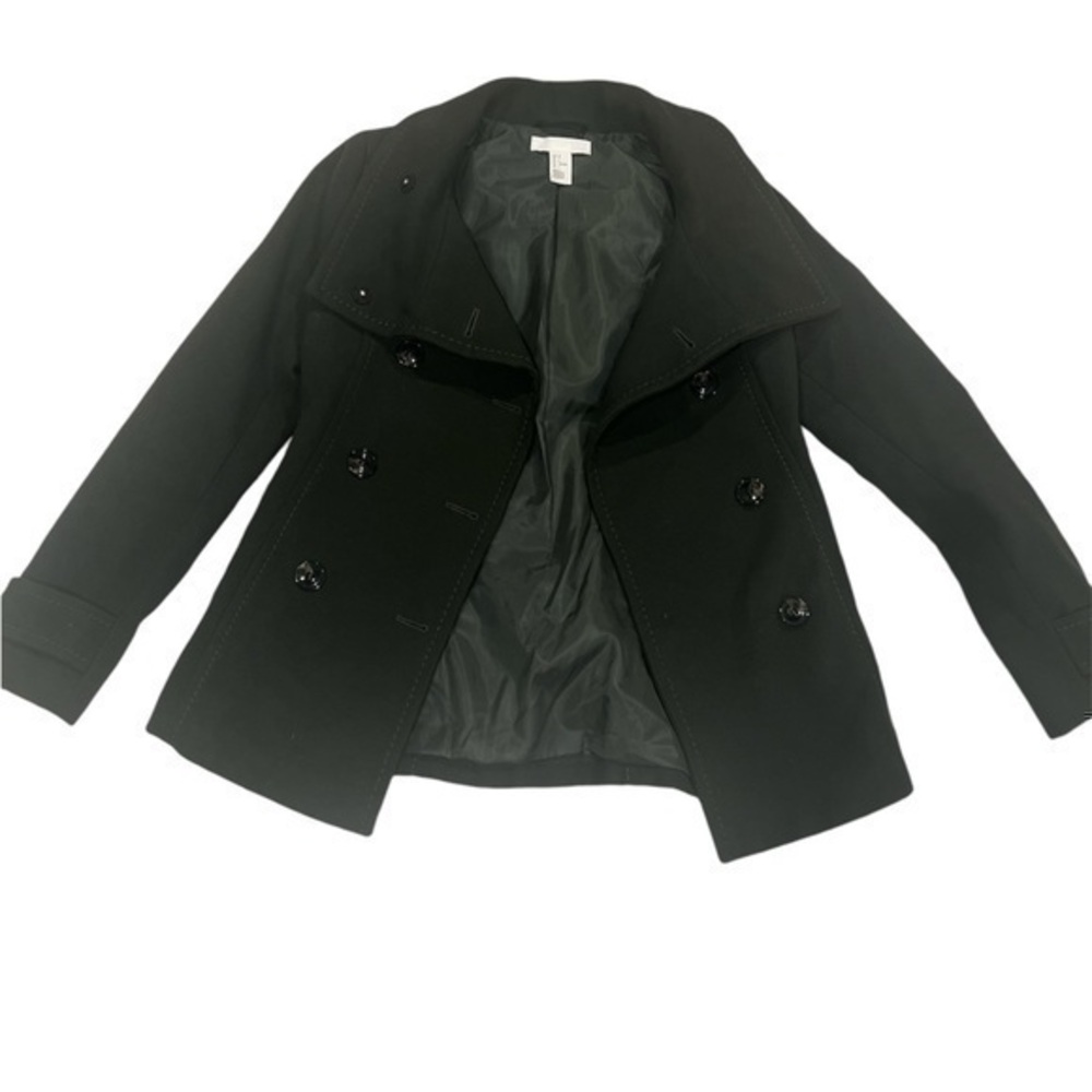 H&M Green Pea Coat size 4